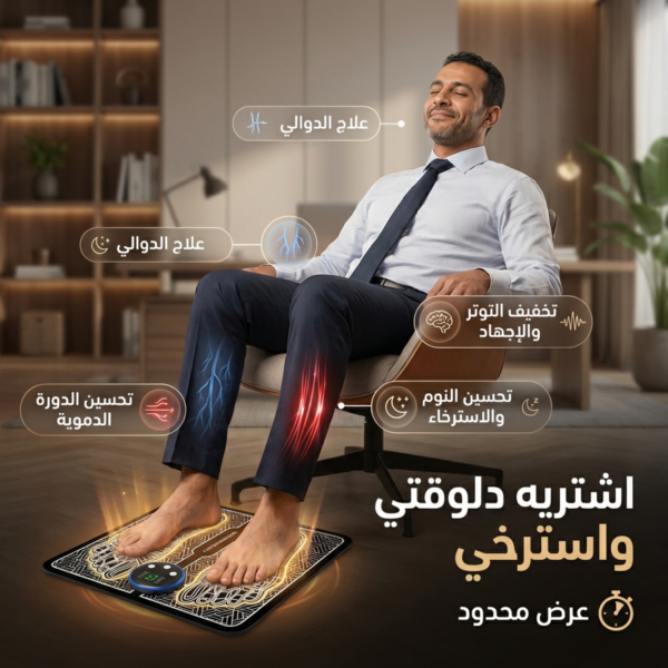 بساط مساج القدمين الذكي لراحة فورية بعد يوم طويل (شحن لجميع المحافظات