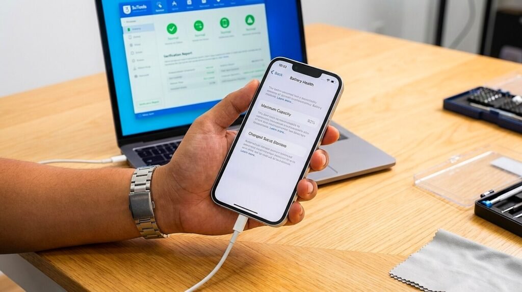 فحص صحة البطارية والـ 3uTools قبل شراء أيفون مستعمل