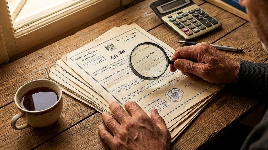 التأكد من صحة عقود العقارات ضمن نصائح البيع والشراء في مصر 2026