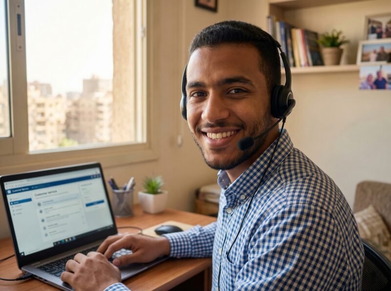 فرصة: شغل كول سنتر من البيت شات عربي بمرتب 12000