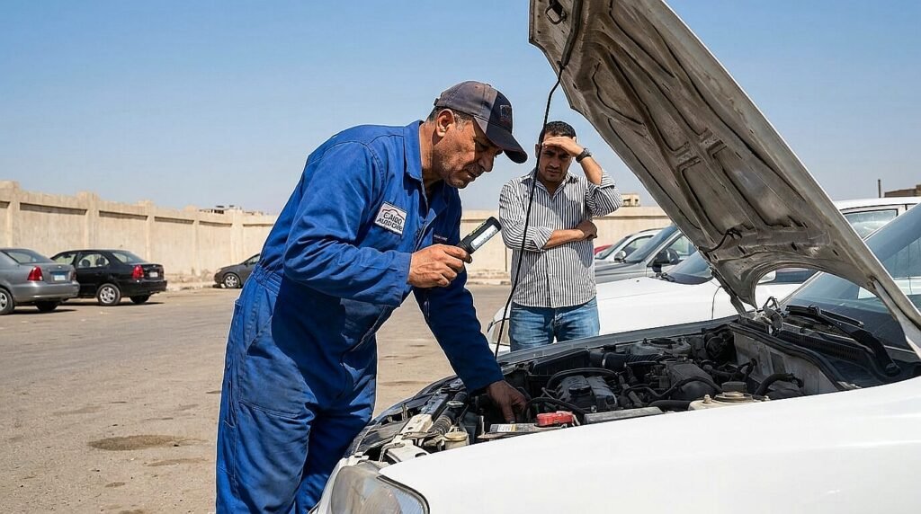 فحص السيارات المستعملة قبل الدفع تطبيقاً لأهم نصائح البيع والشراء في مصر