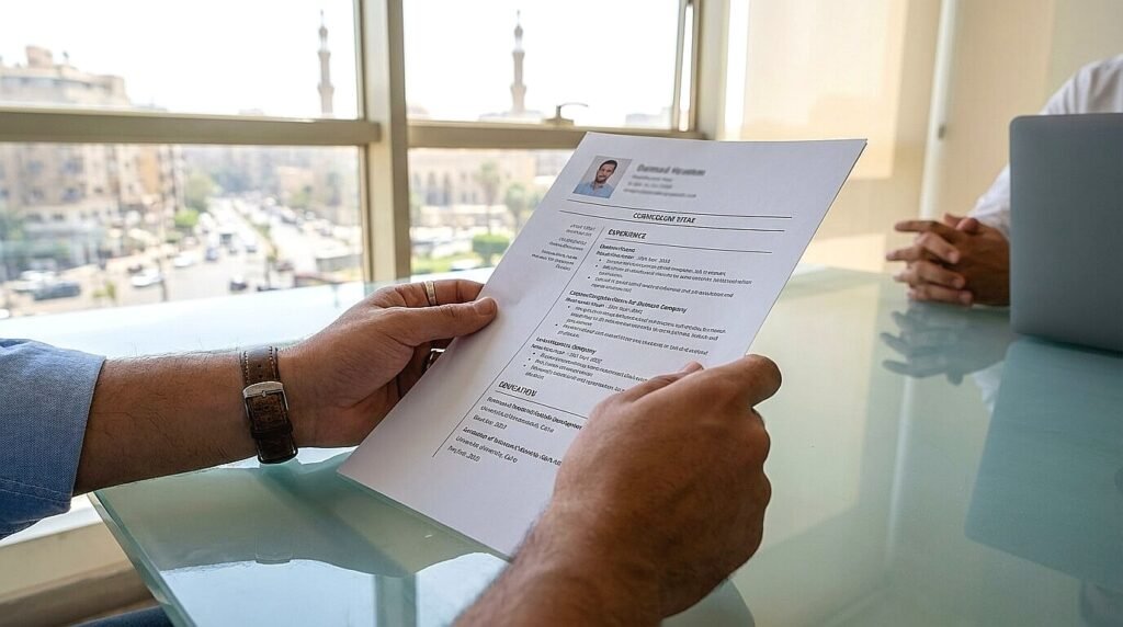 سيرة ذاتية احترافية مطبوعة لمقابلة عمل في مصر