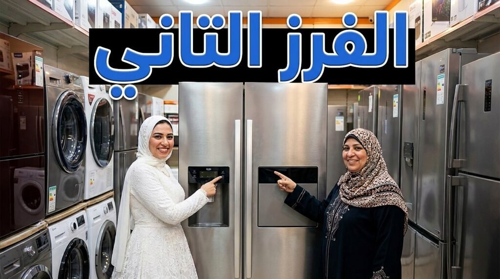 صورة توضح فرحة عروسة مصرية عند شراء الأجهزة الفرز التاني لتوفير الميزانية