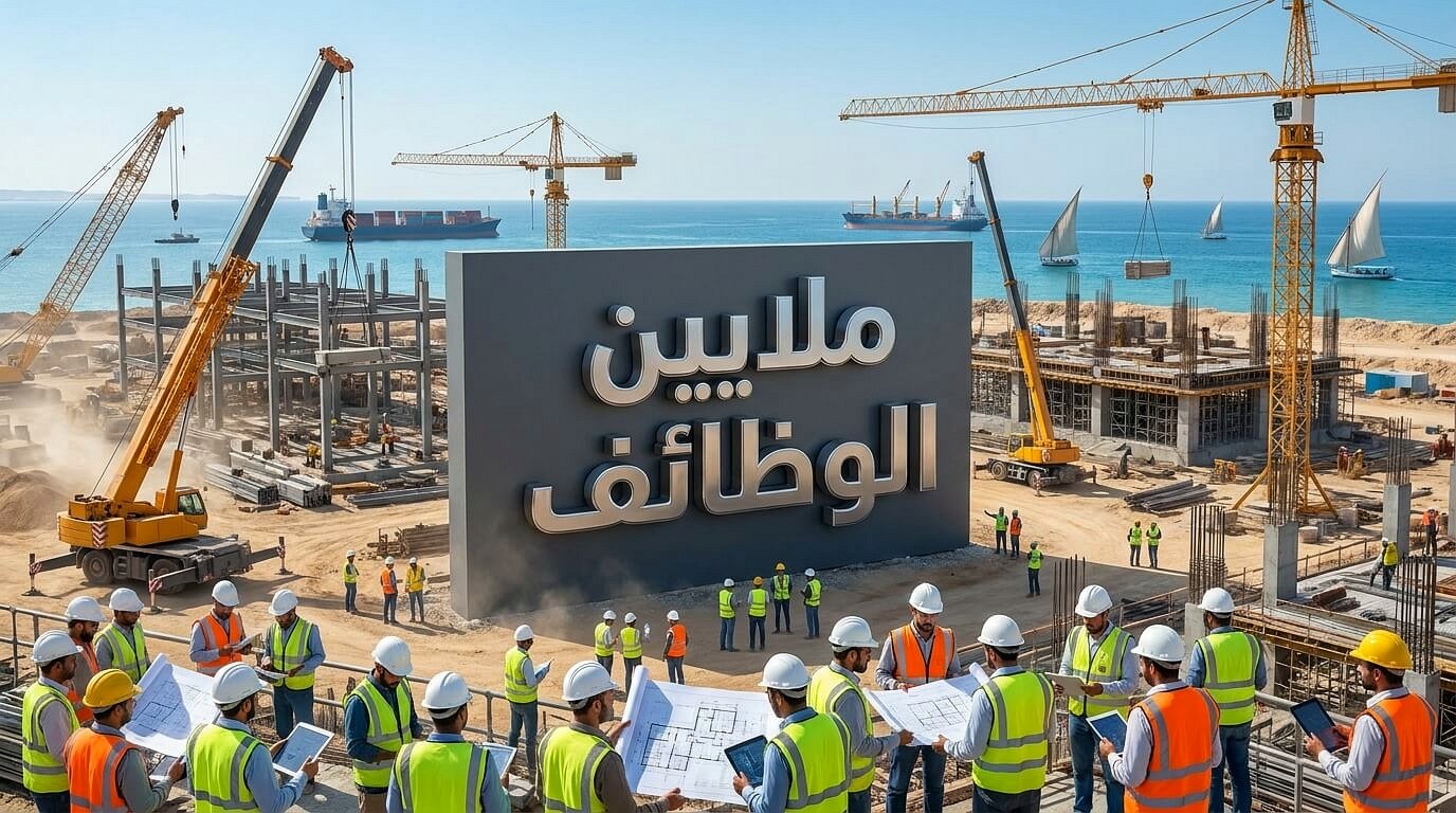 صورة لموقع بناء يوضح تأثير تصدير العقار المصري على توفير فرص العمل وانتعاش المقاولات