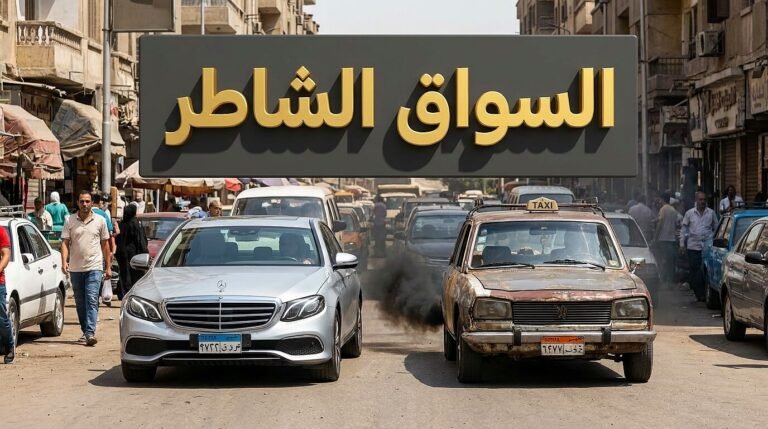 سيارتان في مصر توضحان أهمية مهارات القيادة الصحيحة