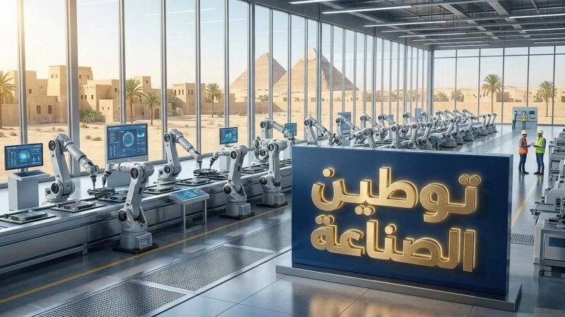 صورة توضح مستقبل توطين الصناعة في مصر وانتقال خطوط الإنتاج العالمية