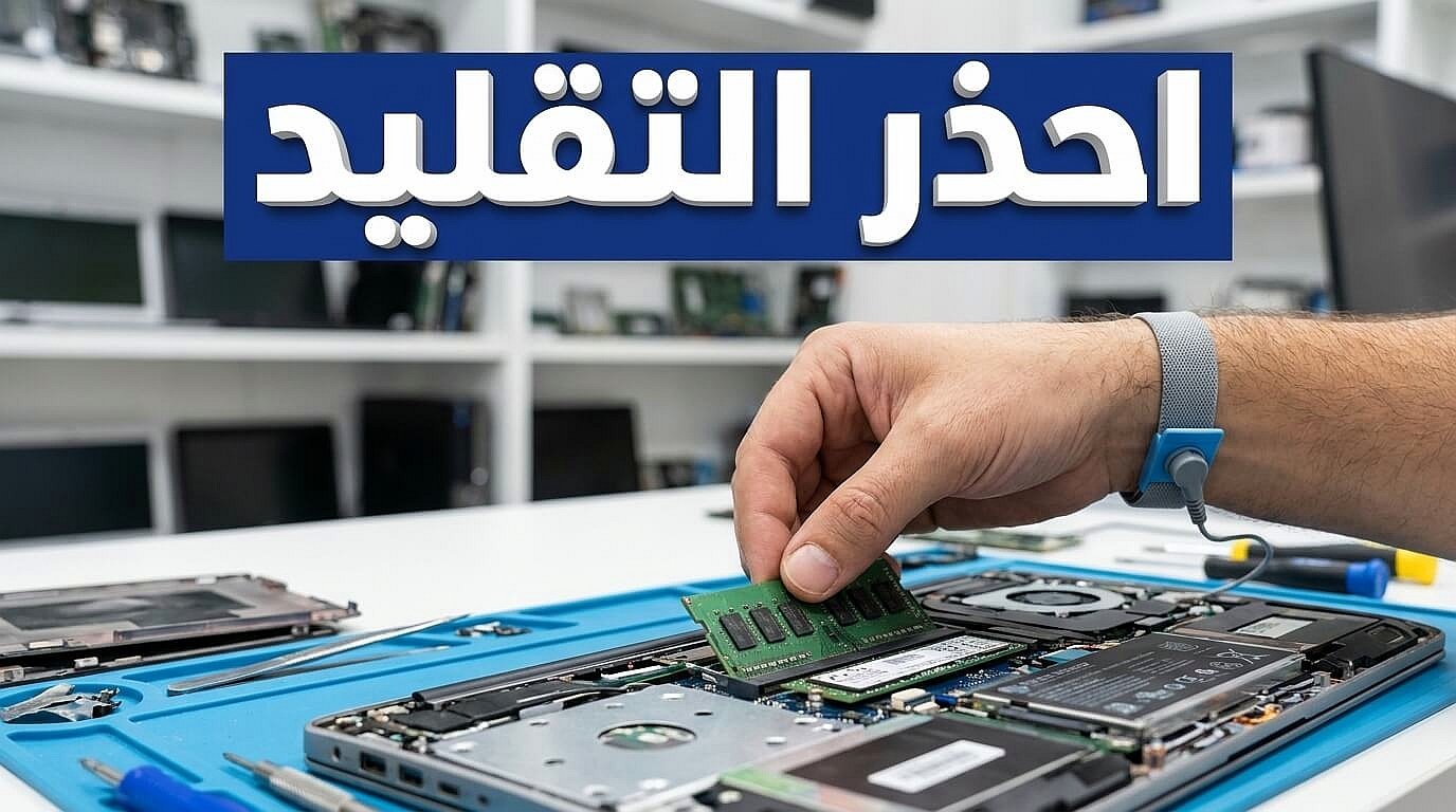 كشف خدع البائعين عند شراء لابتوب استيراد مستعمل
