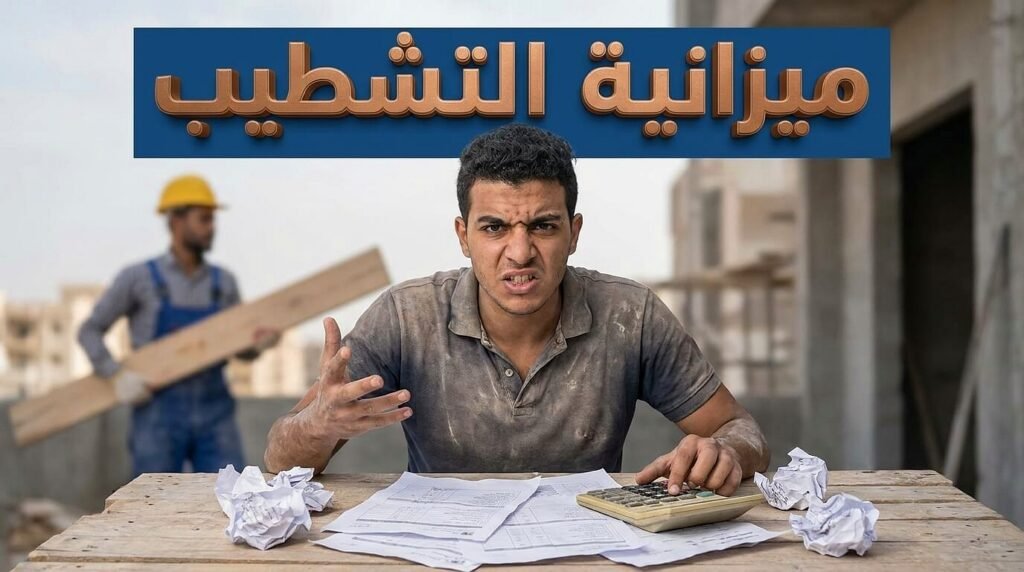 خطوات حساب أسعار تشطيب الشقق بالورقة والقلم
