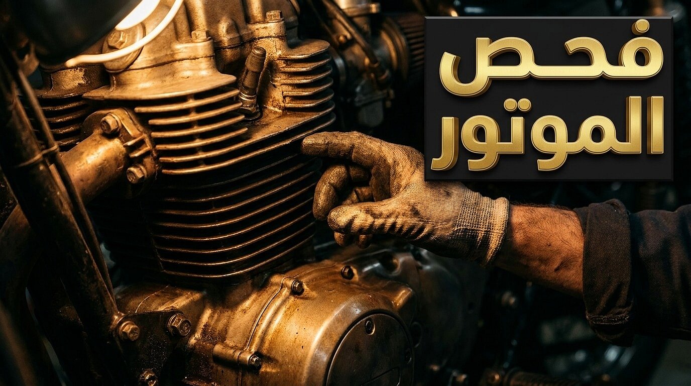 فحص الموتور قبل إتمام شراء موتوسيكل مستعمل