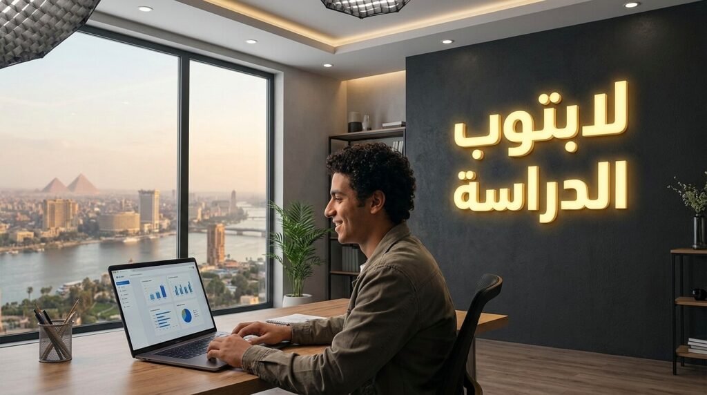 طالب مصري يختار أفضل لابتوب للطلاب 2026 للدراسة والعمل الحر
