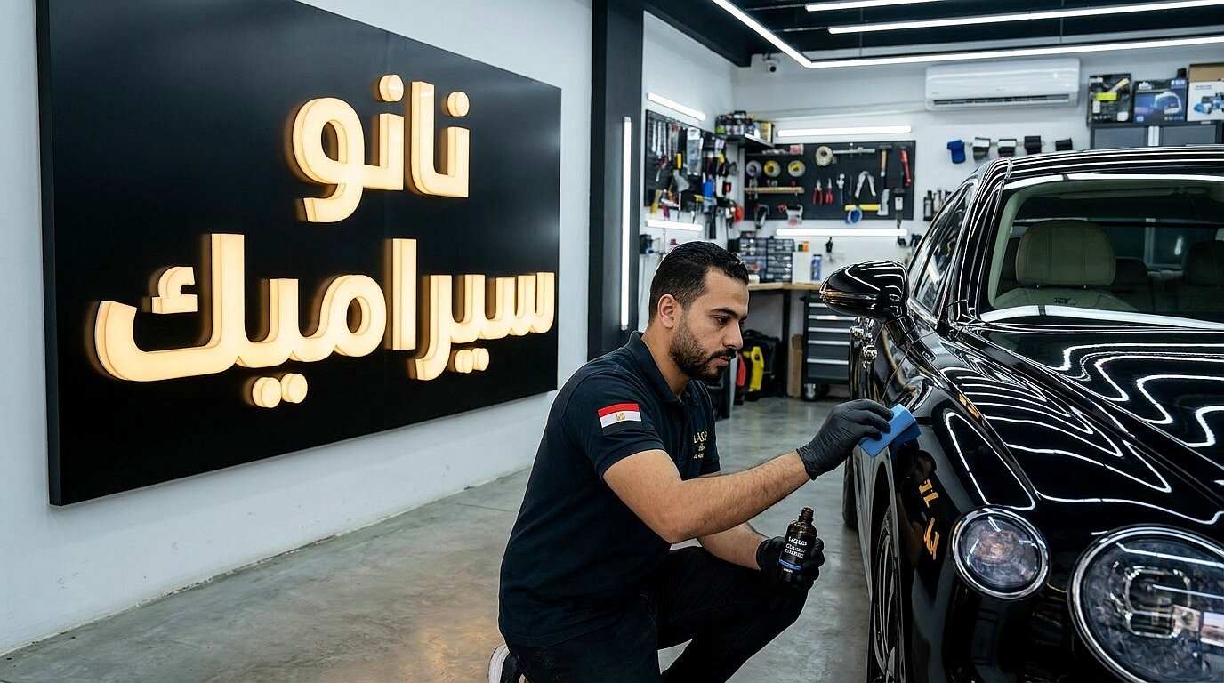 خطوات تطبيق النانو سيراميك في حماية طلاء السيارة