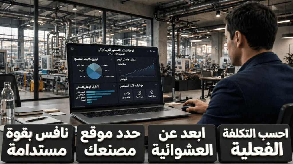 استراتيجية تسعير المنتج المحلي وحساب التكلفة الفعلية للإنتاج الصناعي بدقة.
