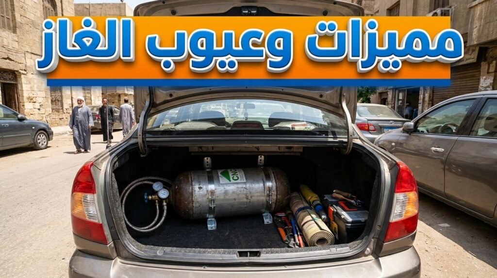 عيوب تحويل السيارة للغاز الطبيعي وتأثير الأسطوانة