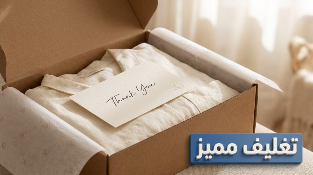 تغليف منتجات تجارة الملابس اونلاين بشكل احترافي للعملاء
