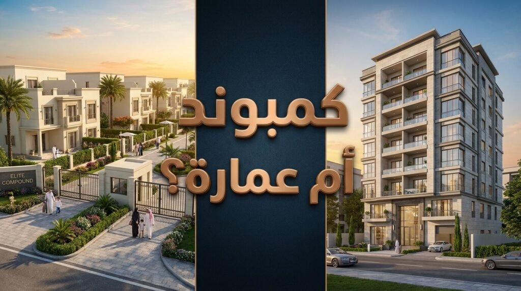 مقارنة بين السكن في كمبوند والعمارات الراقية في مصر