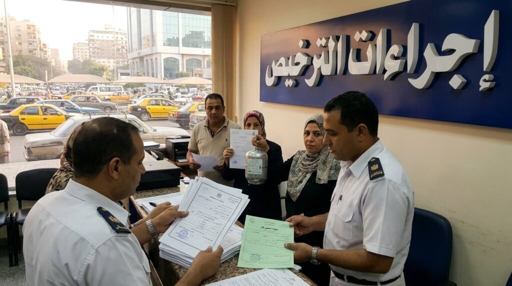 إجراءات المرور بعد تحويل السيارة للغاز الطبيعي