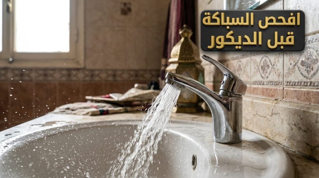 فحص سباكة الشقة ضمن نصائح قبل شراء شقة