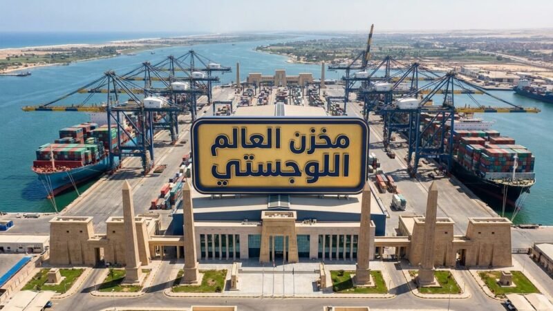 سفن الحاويات العملاقة داخل المنطقة الاقتصادية لقناة السويس