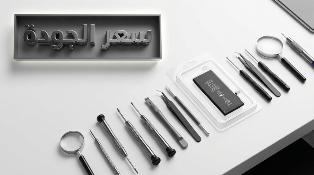 بطارية موبايل أصلية وأدوات صيانة متطورة لـ حل مشكلة بطارية الموبايل
