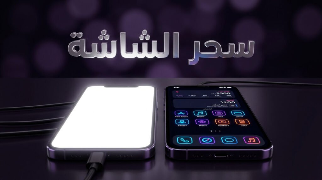 مقارنة بصرية توضح حل مشكلة بطارية الموبايل عن طريق تشغيل الوضع الداكن
