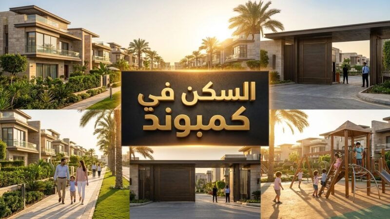 السكن في كمبوند فاخر داخل مجتمع سكني متكامل في مصر