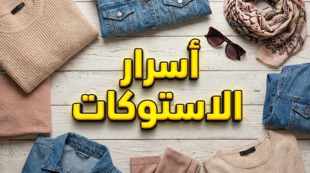 تصوير ملابس استوكات بطريقة فلات لاي لعرض تجارة الملابس اونلاين
