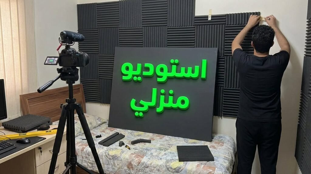 خطوات عزل الغرفة صوتياً لإنتاج محتوى احترافي باستخدام أرخص كاميرا لليوتيوب
