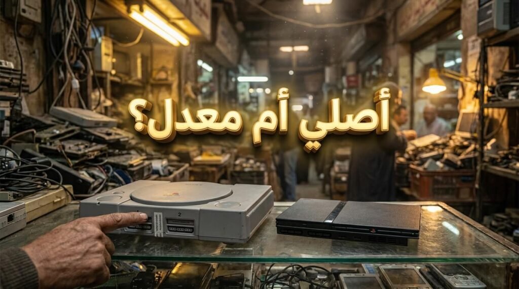 مقارنة بين بلايستيشن أصلي ومعدل في سوق أجهزة شراء بلايستيشن مستعمل