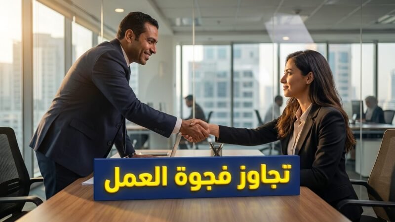 متقدم للوظيفة يجتاز سؤال فترات الانقطاع عن العمل بثقة أمام مدير الموارد البشرية