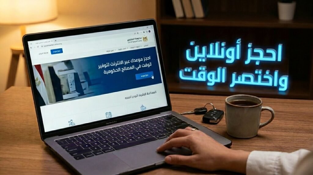 شاب يحجز موعداً لتجديد رخصة القيادة عبر البوابة الإلكترونية للمرور