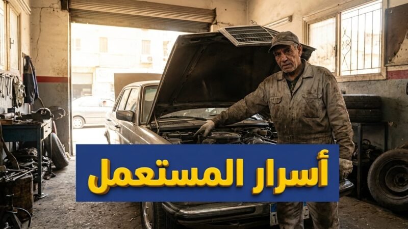 ميكانيكي يفحص محرك لاكتشاف عيوب سيارات هيونداي ونيسان المستعملة