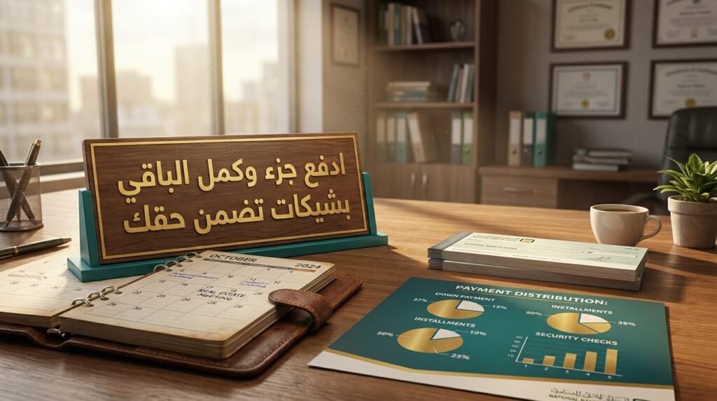 استراتيجيات تقسيط الدفعات وتأجيل جزء من الثمن بشيكات مصرفية لضمان حقوقك عند شراء شقة تمليك.
