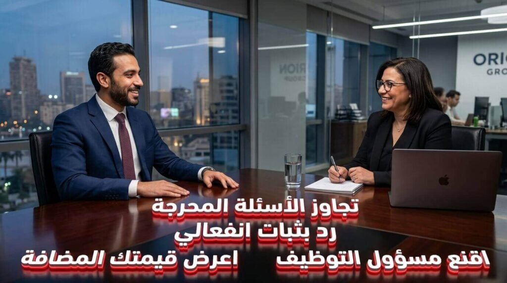 الثبات الانفعالي واجتياز أسئلة الفجوة المهنية بنجاح في المقابلة كدليل على صحة تحديث السيرة الذاتية.
