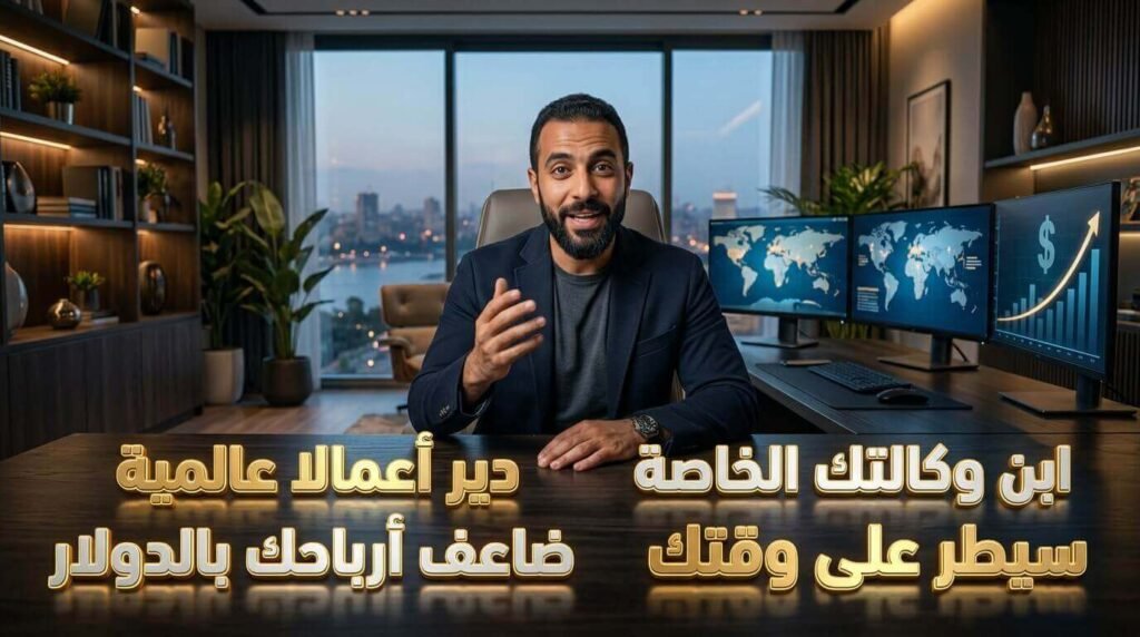 شاب مصري يدير أعمالاً عالمية ويبني وكالته الخاصة بعد احتراف وظيفة مساعد افتراضي ليضاعف أرباحه بالدولار.