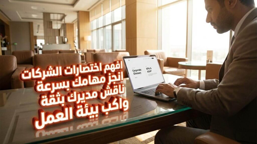 فهم اختصارات الشركات والتواصل بفعالية لتعزيز مهارات إنجليزي بيزنس في بيئة العمل.
