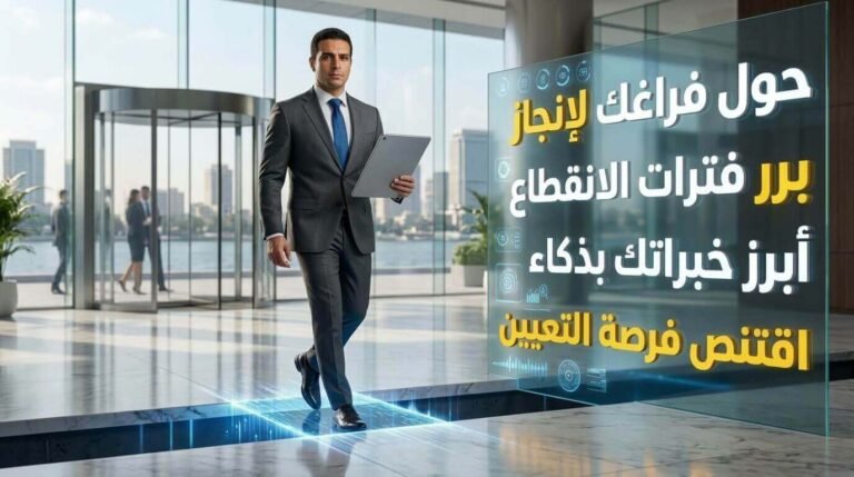 شاب مصري واثق ينجح في تحديث السيرة الذاتية لسد فترات الانقطاع وتحويل الفراغ المهني إلى إنجاز يضمن التعيين.