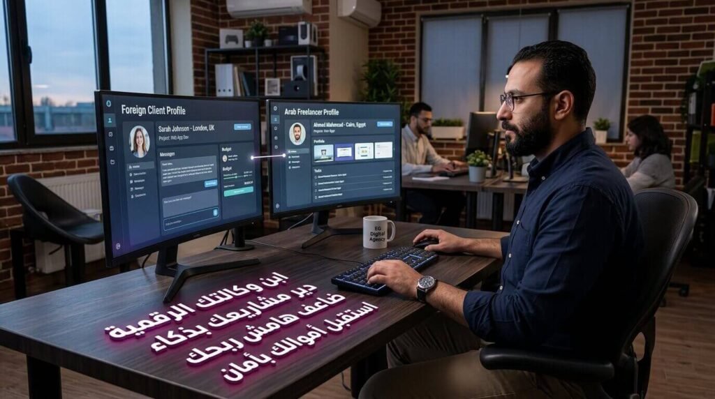 إدارة مشاريع الوساطة الرقمية وتأسيس وكالة مصغرة تعتبر أفضل شغل بالدولار للمبتدئين في العمل الحر.