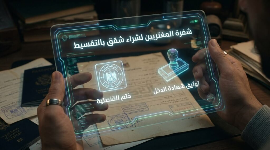 التكنولوجيا والواقع المعزز يكشفان خطوات توثيق أوراق المغتربين وشهادة الدخل لضمان الموافقة على تمويل شقق بالتقسيط.