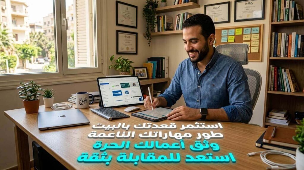 استثمار الوقت بالمنزل وتطوير المهارات كخطوة أساسية في عملية تحديث السيرة الذاتية استعداداً للمقابلات.
