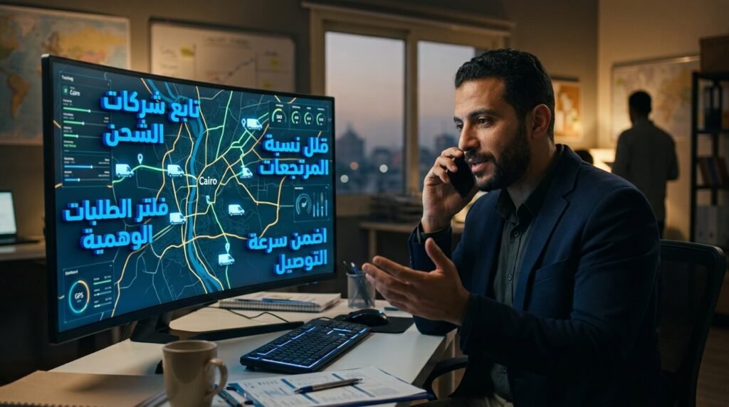 تتبع الشحنات ومتابعة المندوبين لتقليل المرتجعات وحل الأزمات اللوجستية في إدارة المتاجر الإلكترونية.
