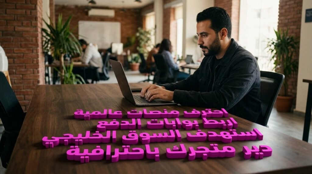 شاب مصري يقوم بربط بوابات الدفع وتخصيص منصات شوبيفاي وسلة لتسهيل إدارة المتاجر الإلكترونية.

