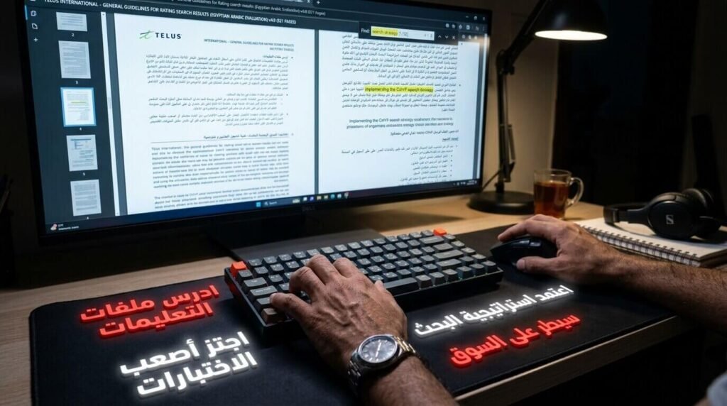 دراسة ملفات التعليمات واجتياز اختبارات وكالات التقييم العالمية لتأمين وظيفة توفر لك شغل بالدولار مستمر.
