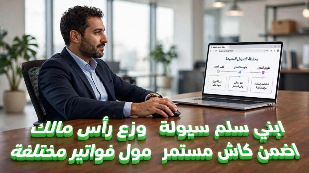 توزيع رأس المال وبناء سلم سيولة عبر تمويل فواتير مختلفة لضمان استمرار الكاش في منصات التمويل الجماعي.
