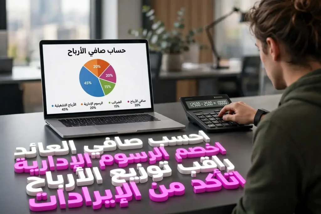 طريقة حساب صافي العائد الفعلي وخصم الرسوم الإدارية بدقة لتجنب المفاجآت في أرباح الصكوك الإسلامية.