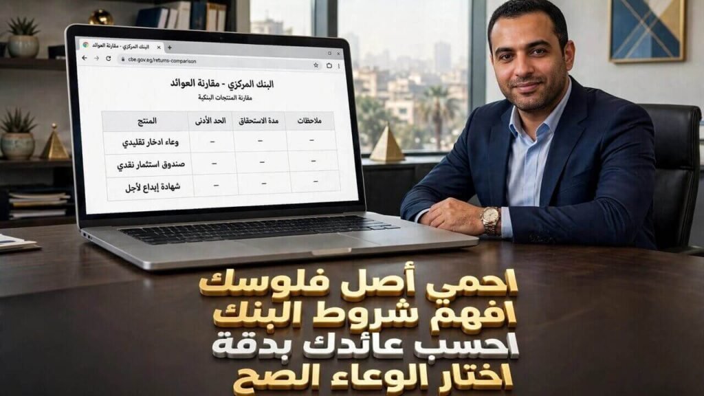 اختيار الوعاء البنكي الأنسب والمقارنة بين شهادات الادخار والودائع لحماية أصل المال.