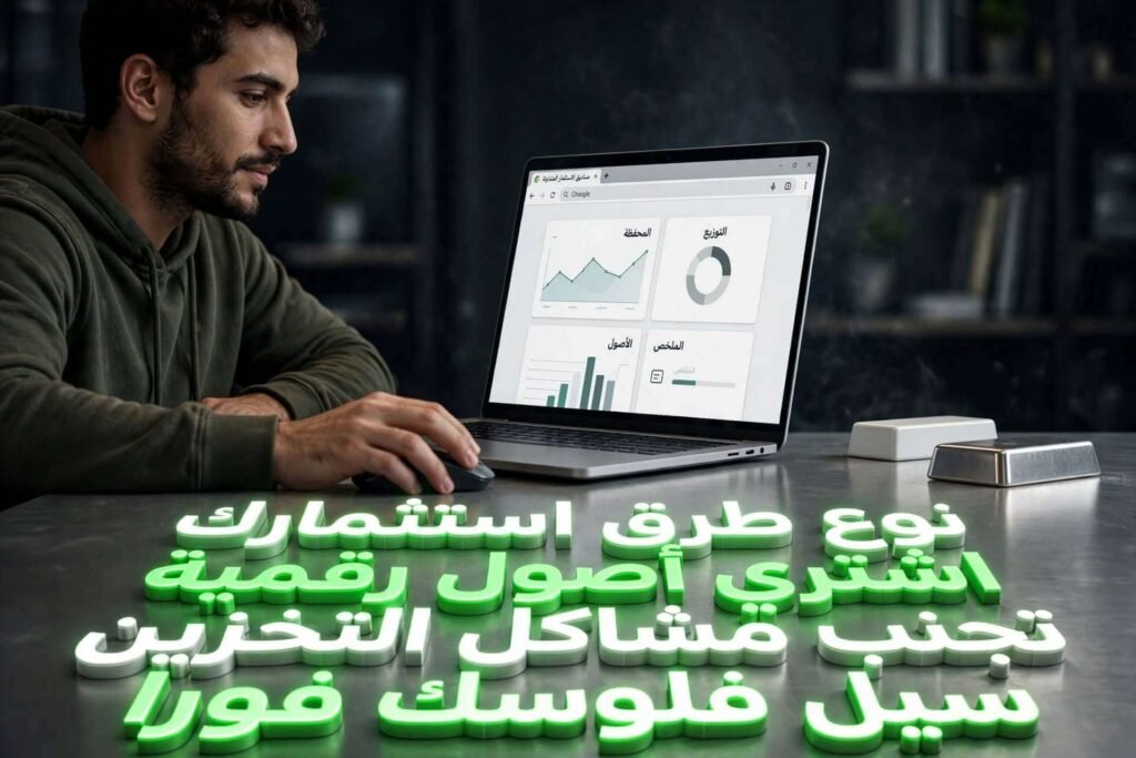 التنويع بين الحيازة الفعلية وشراء صناديق سبائك الفضة الرقمية لتجنب مشاكل التخزين وتسهيل تسييل الأموال.
